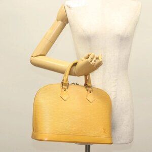 LOUIS VUITTON Epi Alma Hand Bag Yellow M52149 LV Auth 140078